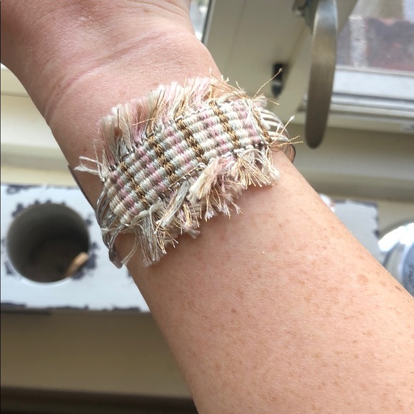 Free People Jewelry - Free People silver fringe cuff bracelet NWT
